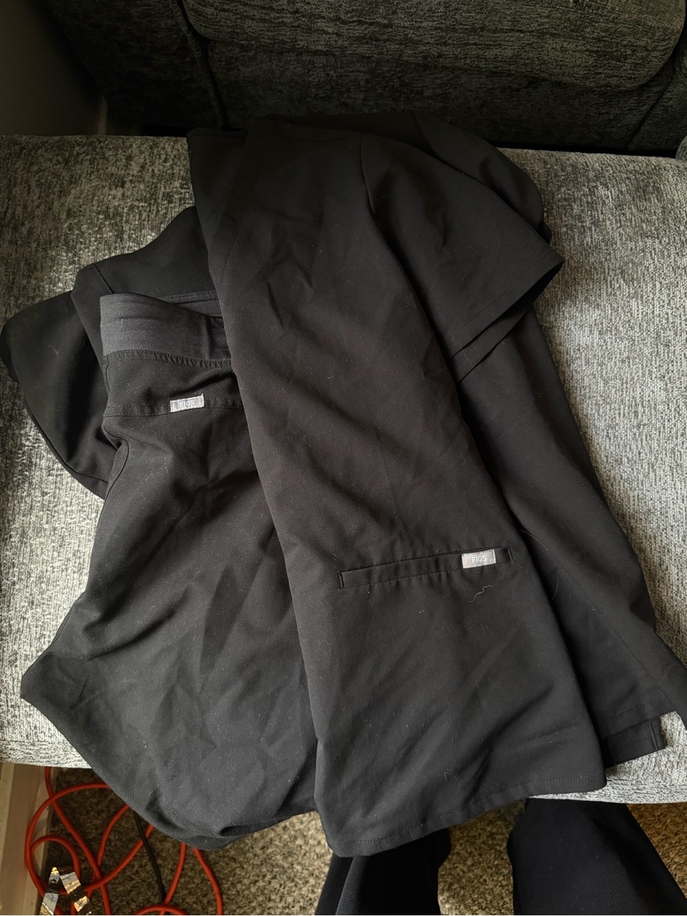 Figs Scrub Set XL Black